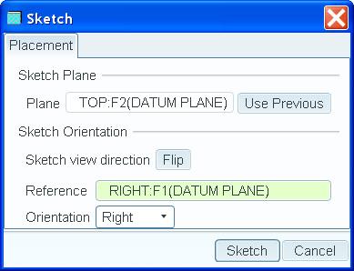 4.10(b)] > from the Sketch dialog box [Fig. 4.