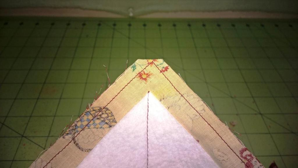 Using a ¼ seam, stitch around the perimeter of the