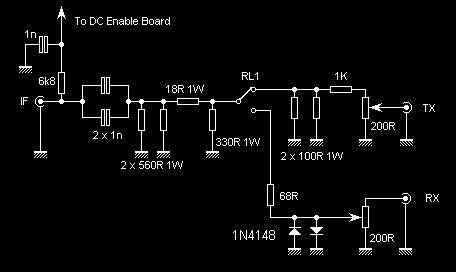IF board details The IF board detects PTT from the radio and passes it to the DC enable board.