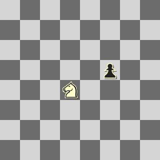 How the Knight Captures The Knight can capture it s opponent s pieces only at the end-square of his move. That means at the end of the Knight s L path, it captures the piece on the square it lands on.