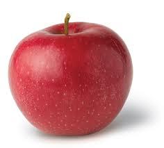 Indigo > Violet (shortest wavelength) If you put this red apple on a blue piece of paper,