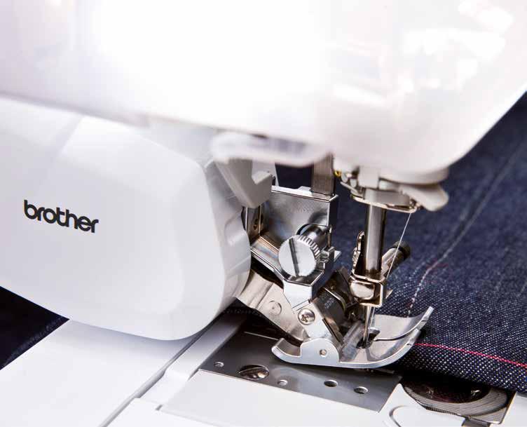 The new exclusive direct dual drive foot from Brother Working with thin and layered fabrics has now been made much easier Introducing an industry first the Brother Innov-is V7 direct dual drive.