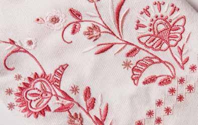 Simply use the pen to touch the required position and angle of the embroidery design on the fabric.