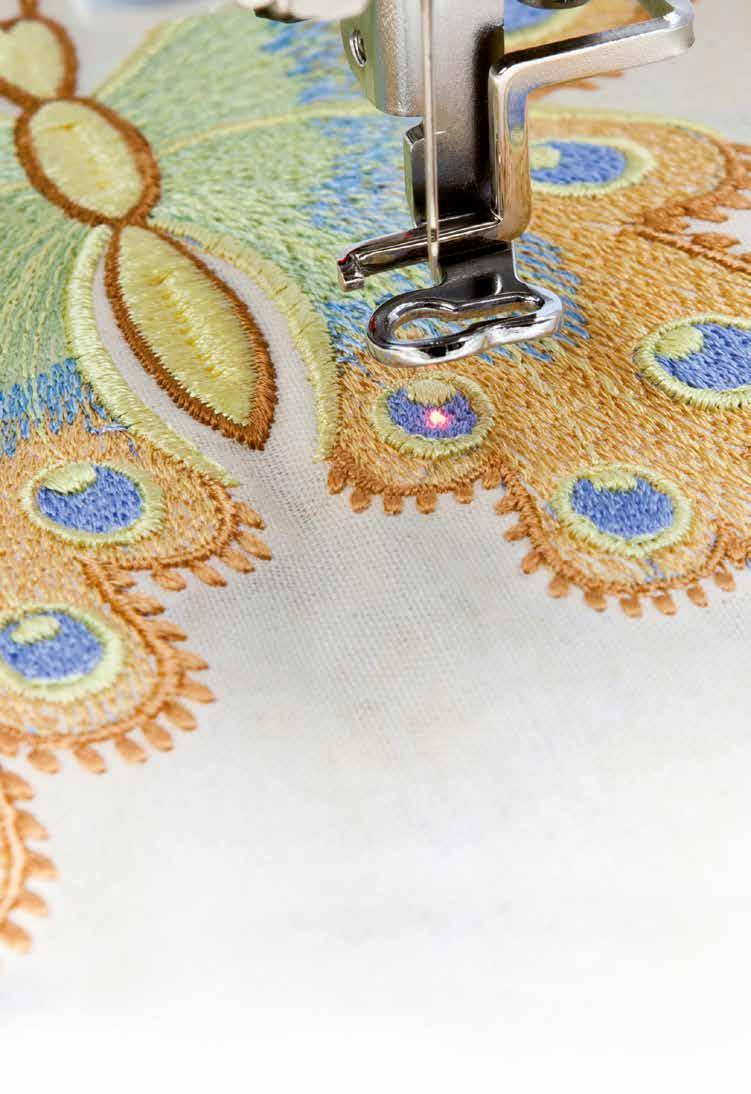 Create individuality with stunning embroidery The Innov-is V7 is packed with spectacular embroidery