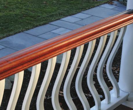 Reinforced Bottom Rail Building Code Compliant Available in Victorian, Colonial and Traditional baluster designs Top rail made of