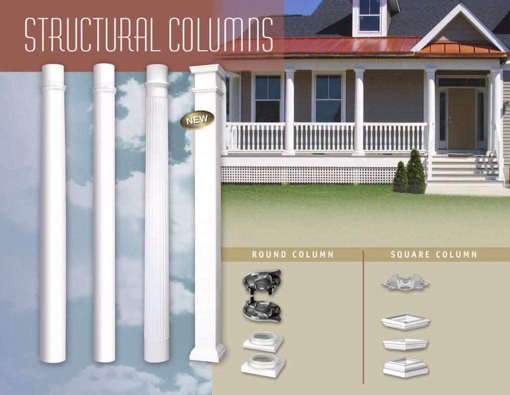 All Styles Available in 9 and 10 Lengths and Feature a Unique Plate System with Hardware Included Fluted Posts Available in Custom Lengths Up To 120 Posts Do Not Have Seam Lines Available in White