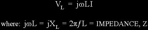 then the voltage across an AC inductance will be defined as: Where: V L = IωL which is the voltage amplitude and θ = + 90 o which is the phase difference or phase angle between the voltage and