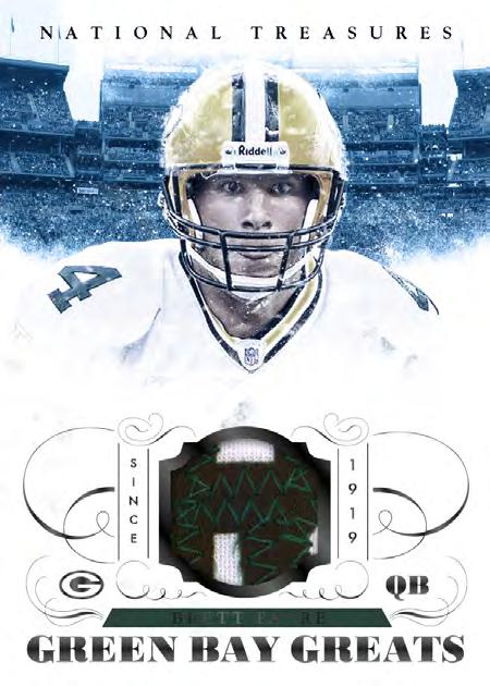 with many great personalities that have donned those uniforms. Green Bay Greats features some of those Packer legends in both autograph and memorabilia card sets.