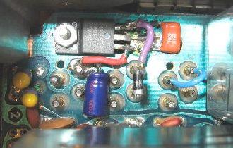 Control: To control the keyed circuits a TIP42 transistor is used with its associated parts.