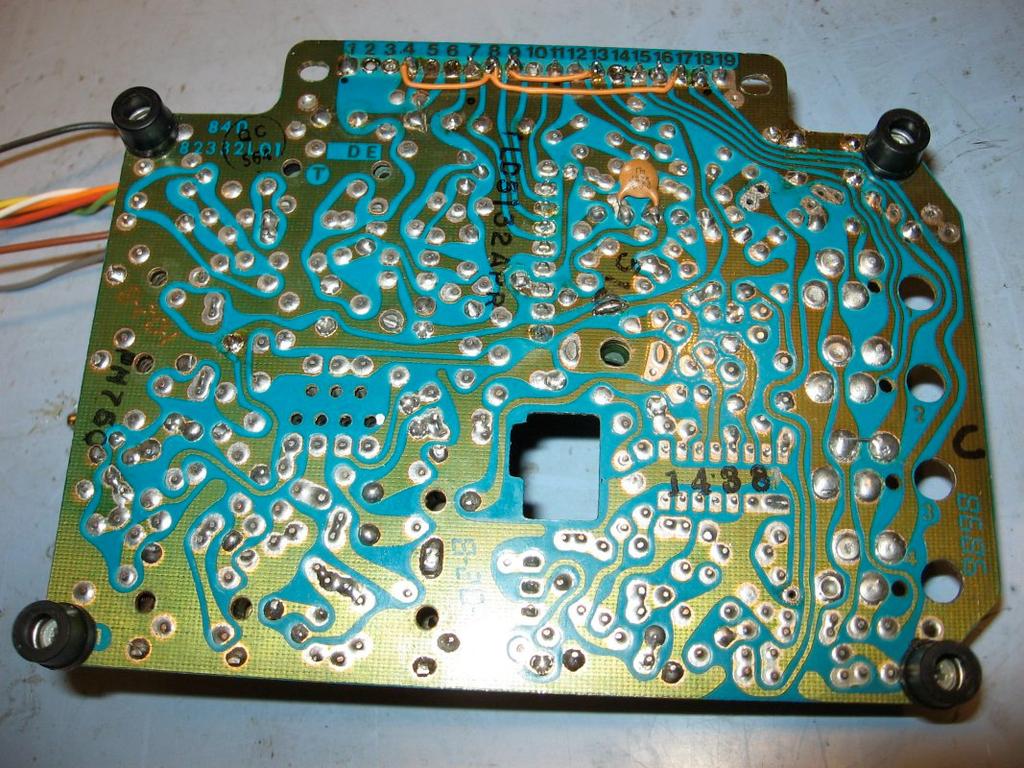 pulse amplifier Q402. The multiplier stages of Q403, Q404, and Q405 are off during standby state, via the 9.6v keyed line. For this version, cut the PCB run between P401 pin 9 and Q402 emitter.