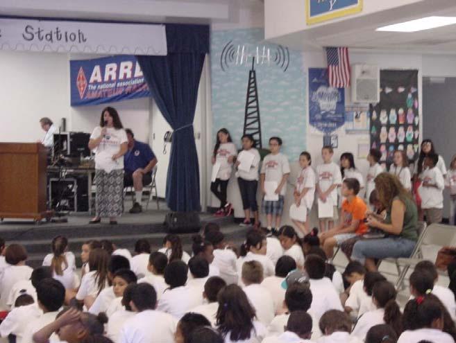 Ham Space Station (ARISS) Event at Dorothy Grant Elementary School in Fontana, CA by Arnie N6HC Bev Matheson, WA6BK, is a teacher at Dorothy Grant Elementary School in Fontana, CA that has its