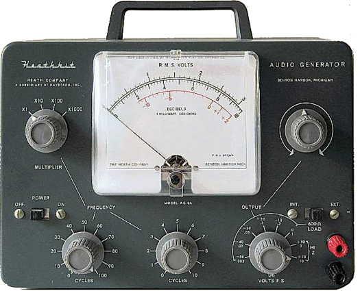 RF Newsletter Orange County Amateur Radio Club www.w6ze.org Figure 2: Heathkit AG-9A Audio Generator Operation: Like its predecessors, the IG-72 has the same seven controls on the front panel.