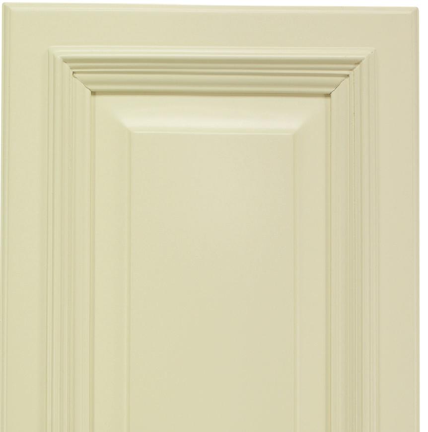 FRANKLIN FRANKLIN FRENCH VANILLA The Franklin French Vanilla style is a clean lined cabinet door in a soft cream.