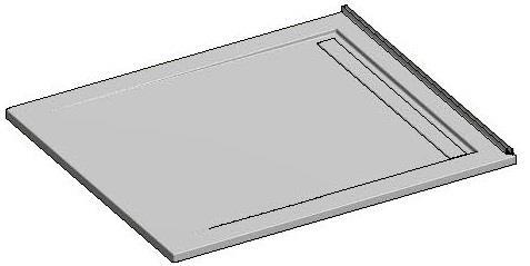 Position panel A base channel using a Set Square or Roofing Square.