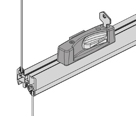 CAM HANDLE FEATURES AND OPERATION Replaces: aug o3 Scale: NOT TO SCALE The cam rolls over 180 from the unlocked to the latched position. This cam is easy to operate.