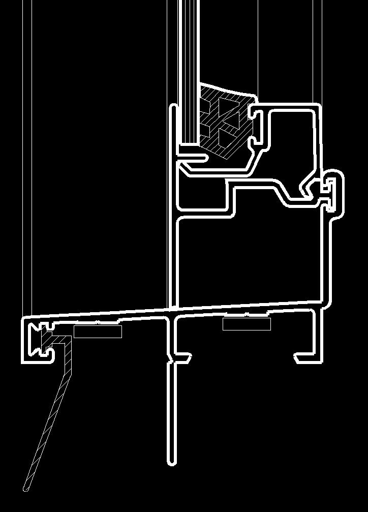 CAD file: DWG or DXF VAN_514 The Vantage Double-Hung fixed sidelight