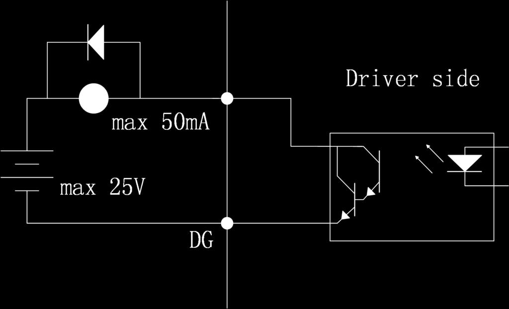 The DO4 output transistor is a Darlington transistor, which will be connected to the photoelectric coupler (Fig. 2-