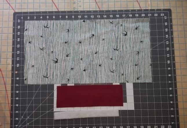 Trim ½ inch around entire fleece circle so that it will fit inside the seams. Step 3: Cut a 9 x 19.
