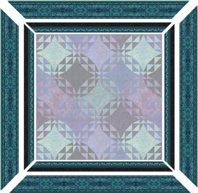 Framing a Rectangular Quilt With rectangles, you cannot always be assured that the designs will automatically match at the corners so you must take an extra step. 1.