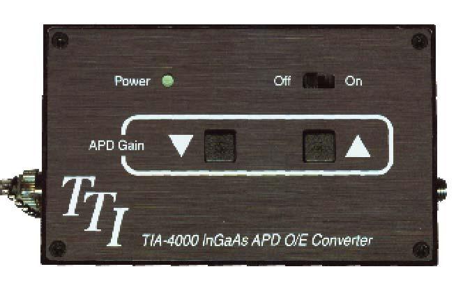 TIA-4000 Optical/Electrical Converter Operating
