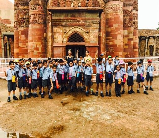 Excursion The children of P1 went on an excursion to Qutub Minar section-wise in