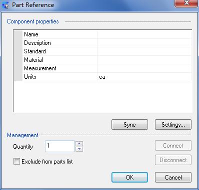 To Create a Part Reference 1. Click Annotate tab BOM panel Part Reference drop-down Create. 2. In the drawing area, click a geometry (or a blank space in the drawing area) to place the part reference.