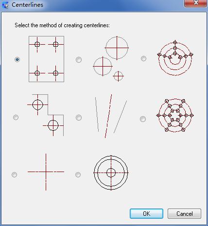 Professional Tools to Simplify 2D Mechanical Design Center Line GstarCAD Mechanical 2015 enriches functionalities of drawing tools based on