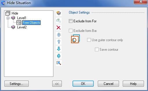 Specifies that the objects selected for the background exclusion set are not hidden as part of the background.