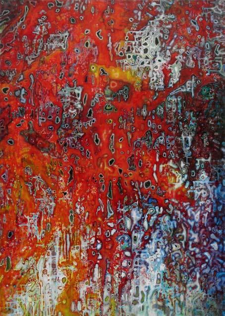 8 Red Vision (2010) 120cm by
