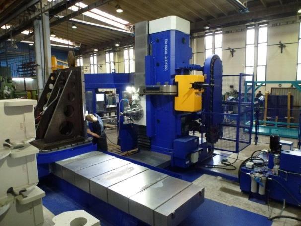 Spindle vertical feed: 2000 mm Workpiece mass: up to 8000 kg CNC Bohrwerk machine TOS