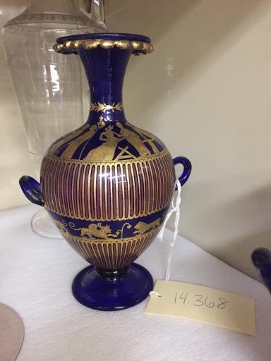 Italian; Venetian Small amphora, 19th Century Blown