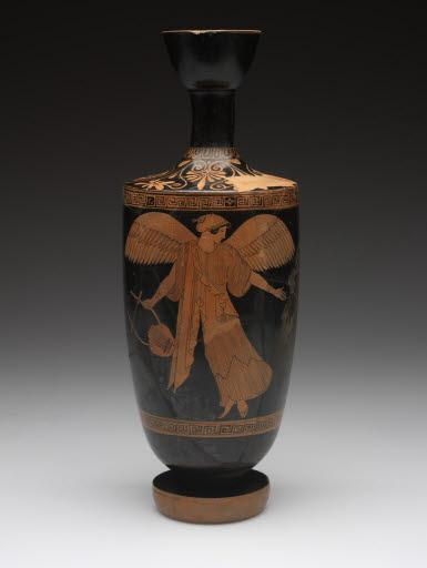 Oil Flask (Lekythos), 480 BC - 470 BC, red-figure Bequest of Susan Martin Allien 35.708 Oil Flask (Lekythos), 6th century BCE, black-figure Gift of Mrs. Jesse H.