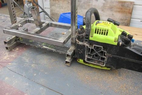 3 depth of cut 3 depth of cut The depth of cut has been adjusted to cut a three inch depth for removing the