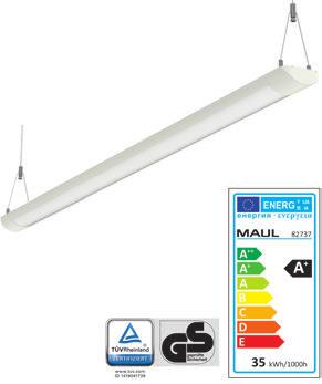 CEILING AND PENDANT LUMINAIRES LED Ceiling and Pendant Luminaire MAULstart Design LED ceiling luminaire for perfect interior lighting For price-conscious people 100 % downward light emission Clever: