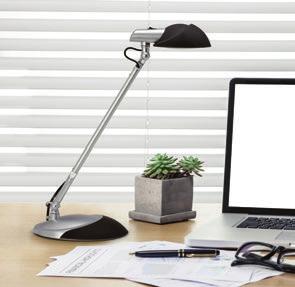 DESK LUMINAIRES LED Desk Luminaire MAULstorm The LED luminaire for price-conscious people Extremely low power consumption: 80% less consumption than a conventional light bulb A choice of 2 colours: