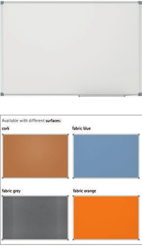 »VISUAL COMMUNICATION WHITEBOARDS Whiteboard MAULstandard Top quality Unbeatable price/performance ratio Designed by MAUL Very stable: silver anodised aluminium frame Robust: plastic-coated steel