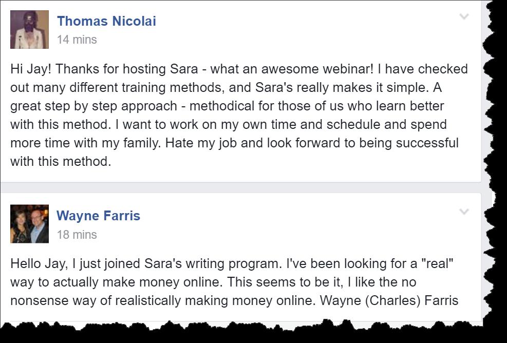 (and the invitation to join her Income Steps Academy