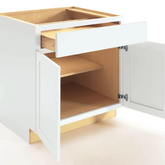 FINISHES CONSTRUCTION URESTYLE STANDARD CONSTRUCTION Cabinet Box Top and Bottom: /8 Thick furniture