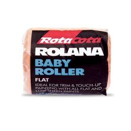 Rollers Rolana Baby Flat Roller Cover Ideal for painting interior surfaces for touch ups or trims, where a smaller size roller will make completing the task easier.
