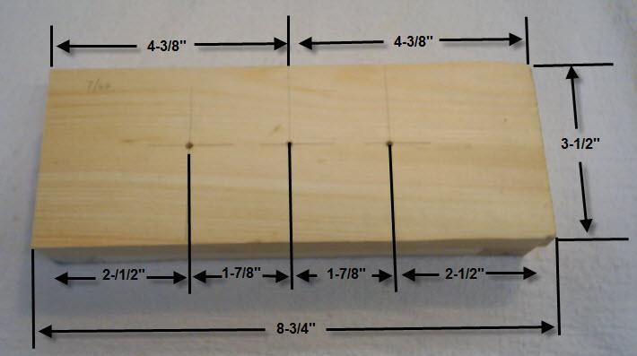 Then, cut 1 piece of the utility molding 7-1/4 long. Mount the molding to the 1 x 4 as shown in Figure 17, tacking with brads.