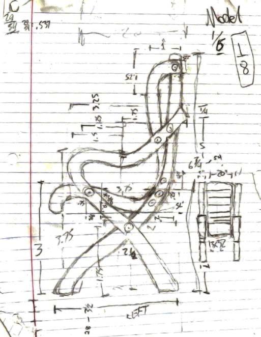 design with measurements In the beginning we had a definite chair that we wanted to build. When that didn t work out we shifted our focus to the iconic director s chair and made it into our own.