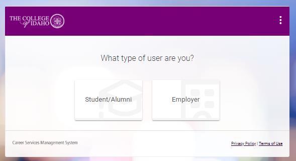 3) Click Student/Alumni 4) Log in with your YoteNet ID and