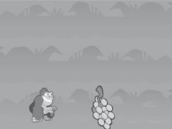 Gorilla This activity combines switch timing with vertical tracking. Press the switch when fruit appears, to make the gorilla run and eat it. After three catches a reward animation will appear.