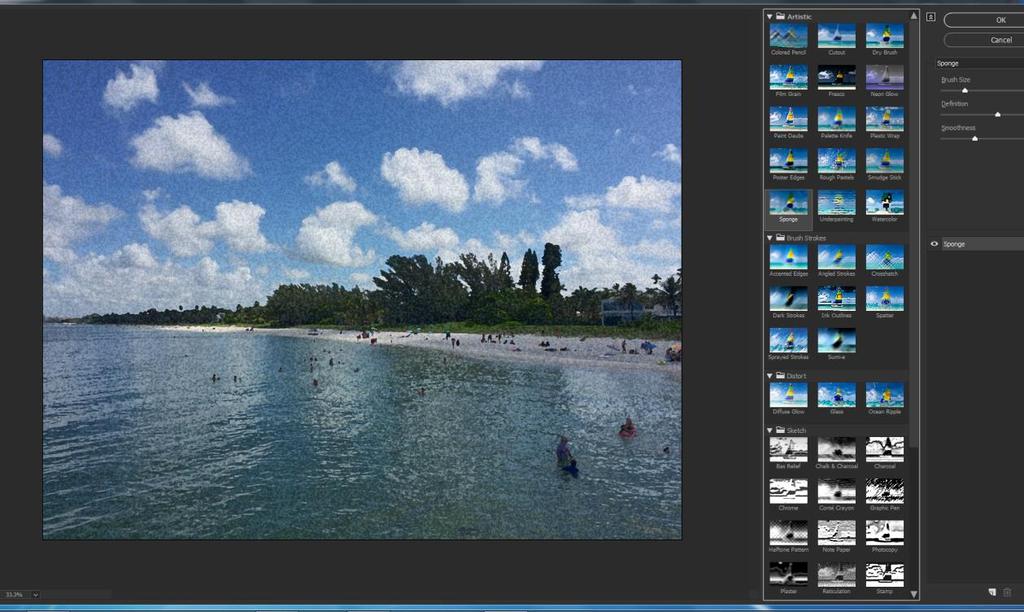 Digital filters using Adobe Photoshop CC Click on Filter Gallery You will