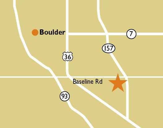 Located in Boulder, home to the University of Colorado, with a population exceeding 78,200 in a three-mile radius and