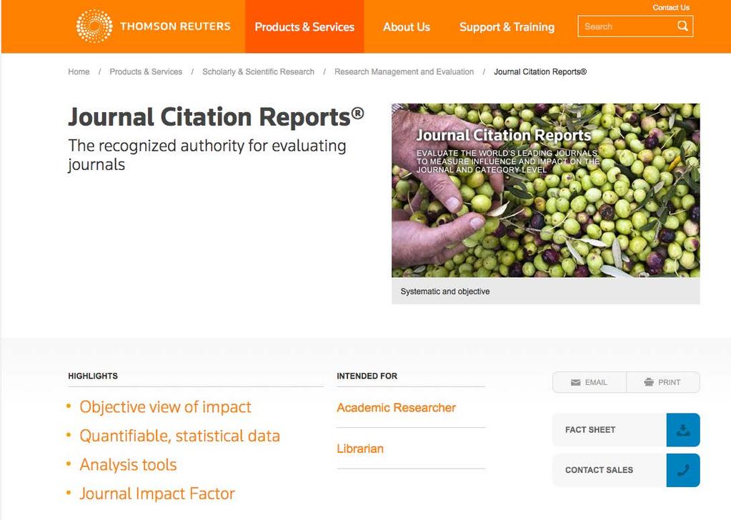 Impact Factor from Journal