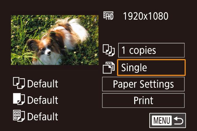 Available Layout Options Default Bordered Borderless N-up ID Photo Fixed Size Printing ID Photos Matches current printer settings. Prints with blank space around the image.