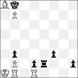 No.16. M.Minski (Germany) spec. HM 1.c5+!/I Kxc5/II 2.Rxf2!/III e5+! /IV 3.Rf6! Bxf6+ 4.Kc7 e4 5.a6 Bd8+! 6.Kb7! Bb6 7.a5 = I) 1.Ra1? e5+! 2.Kc8 (2.