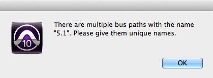 Paths and Default Output Bus--select 7.1>7.1 OUT for each.