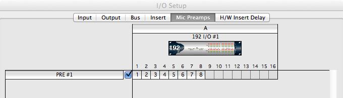 From the 'View menu go to Edit Window Views and select Mic Preamps. Each track will now show controls for the PRE unit. 4. Create a new Audio track via the Track menu (or Command-Shift-N).